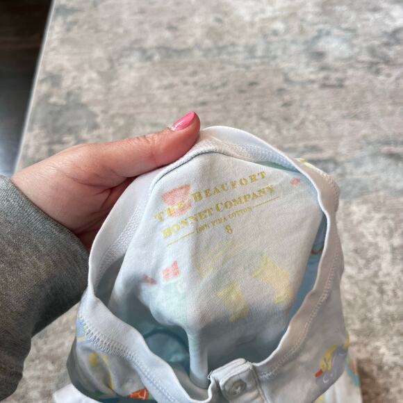 TBBC Sutton's Sweet Dream Pajamas Set Play in the Puddles Worth Avenue White 8 - Picture 6 of 9